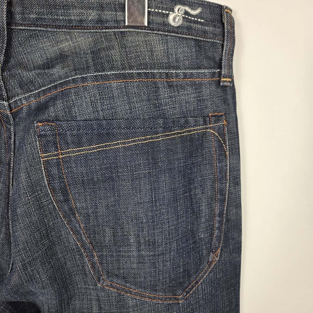 Earnest Sewn Fulton Men’s 33 X 30 Dark Wash Straight Leg Jeans Made USA - Picture 7 of 16